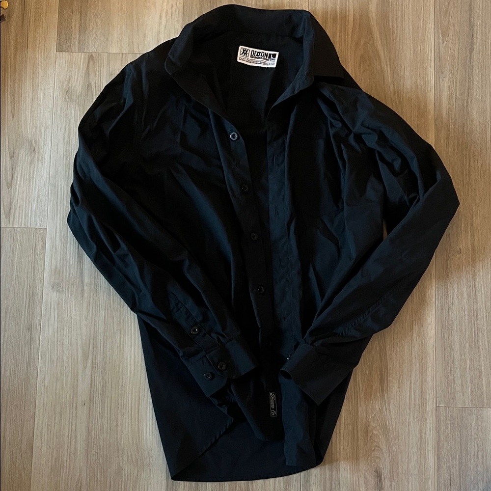 DIXXON Men's Elegant Black Shirt Jacket